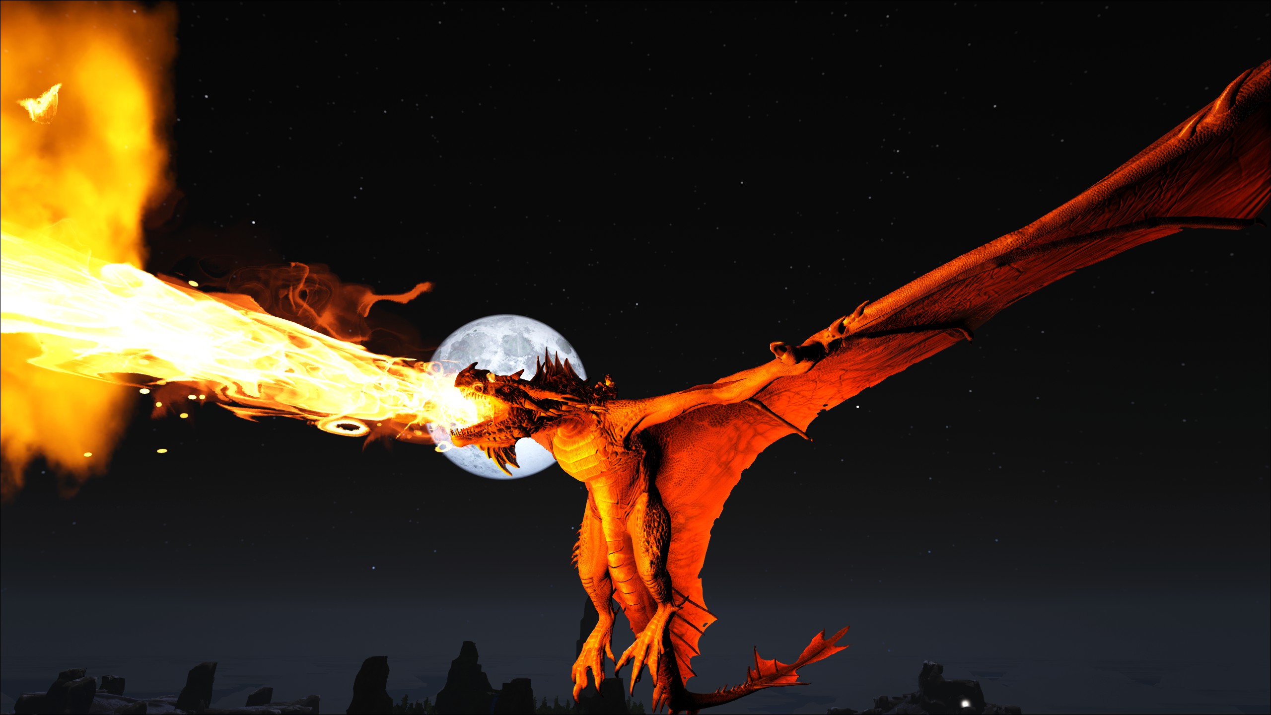 Wyvern at night. The Center Map. Love it.