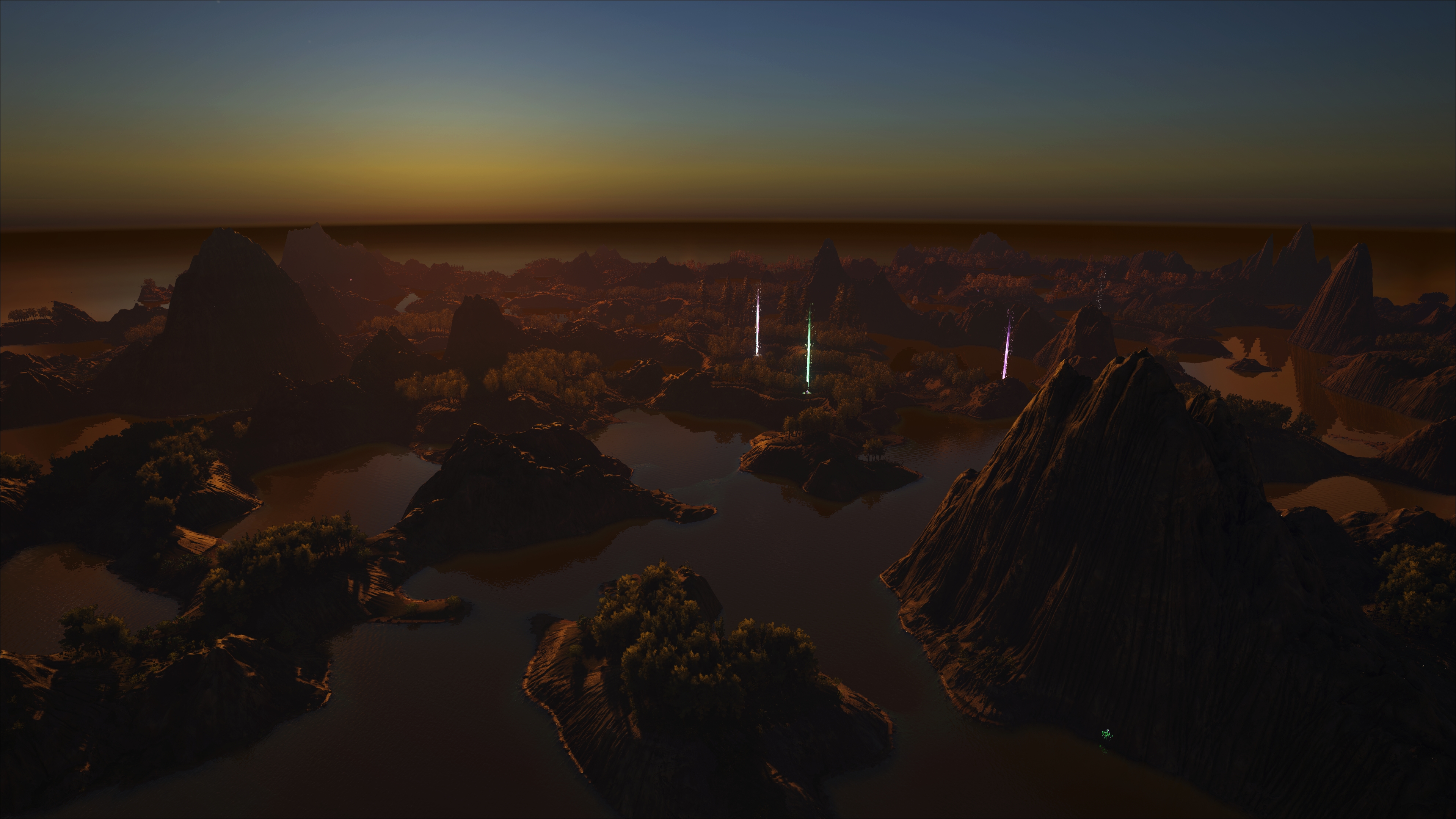 Es wird Nacht auf 1000 Islands :)
