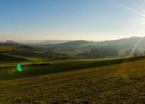 Landschaft in der Abendsonne