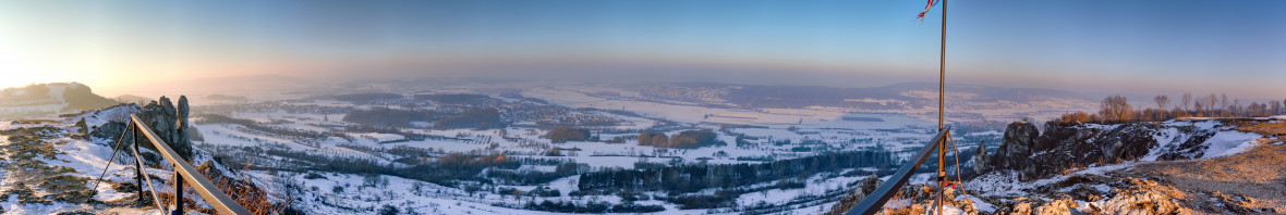 Panorama einer Schneelandschaft