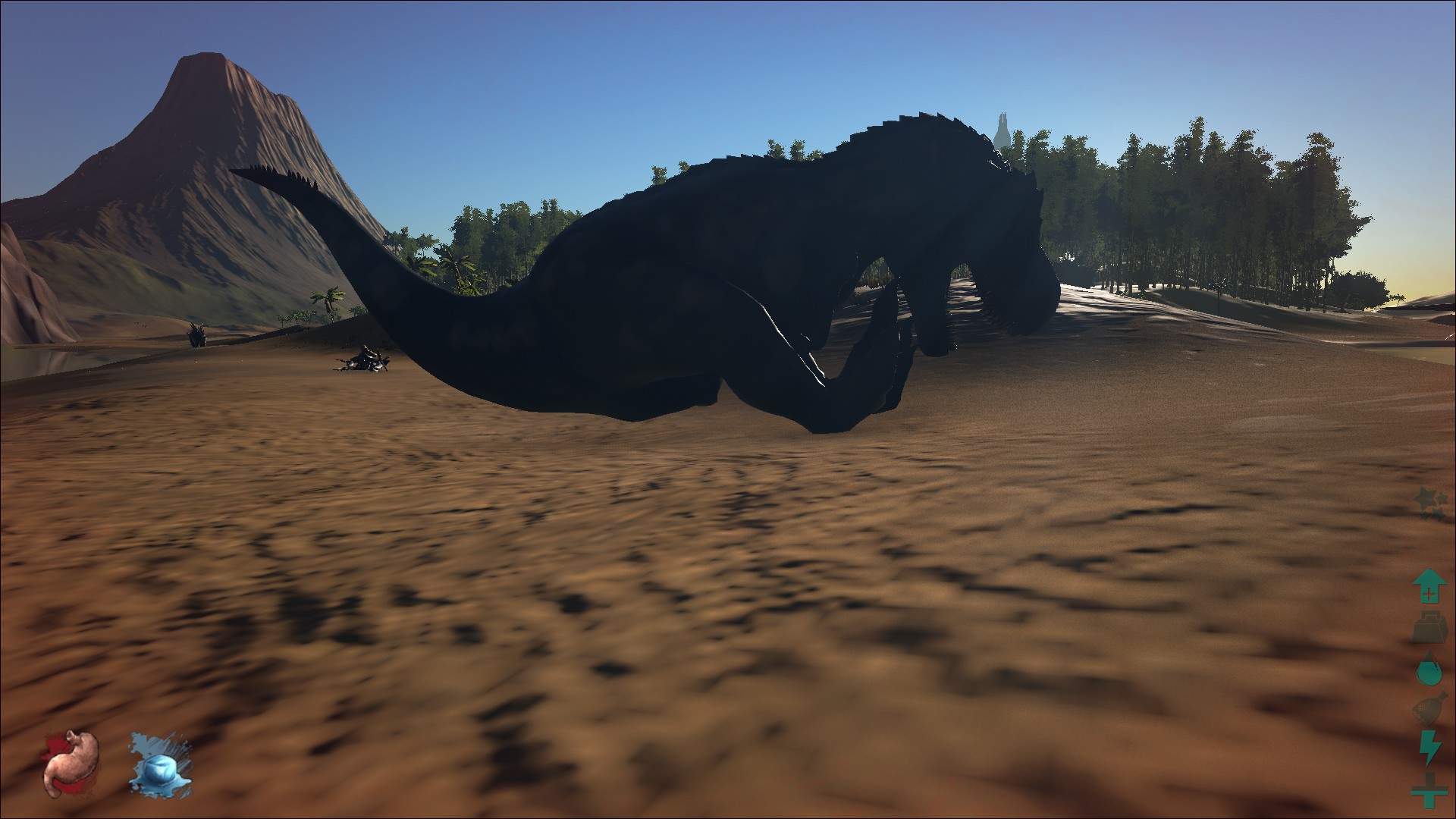 Erster Tag damals in ARK :D Rex macht Brav Sitz