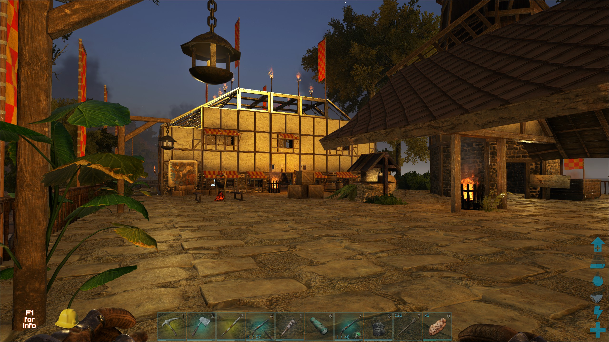 Marktplatz und Bibliothek mit Werkstatt auf unserem Ragnarok Server.