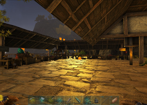 Marktplatz und Bibliothek mit Werkstatt auf unserem Ragnarok Server.