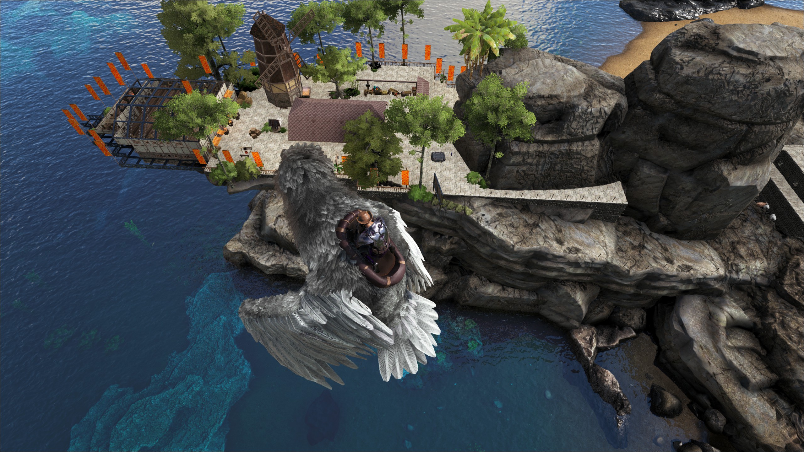Marktplatz und Bibliothek mit Werkstatt auf unserem Ragnarok Server.