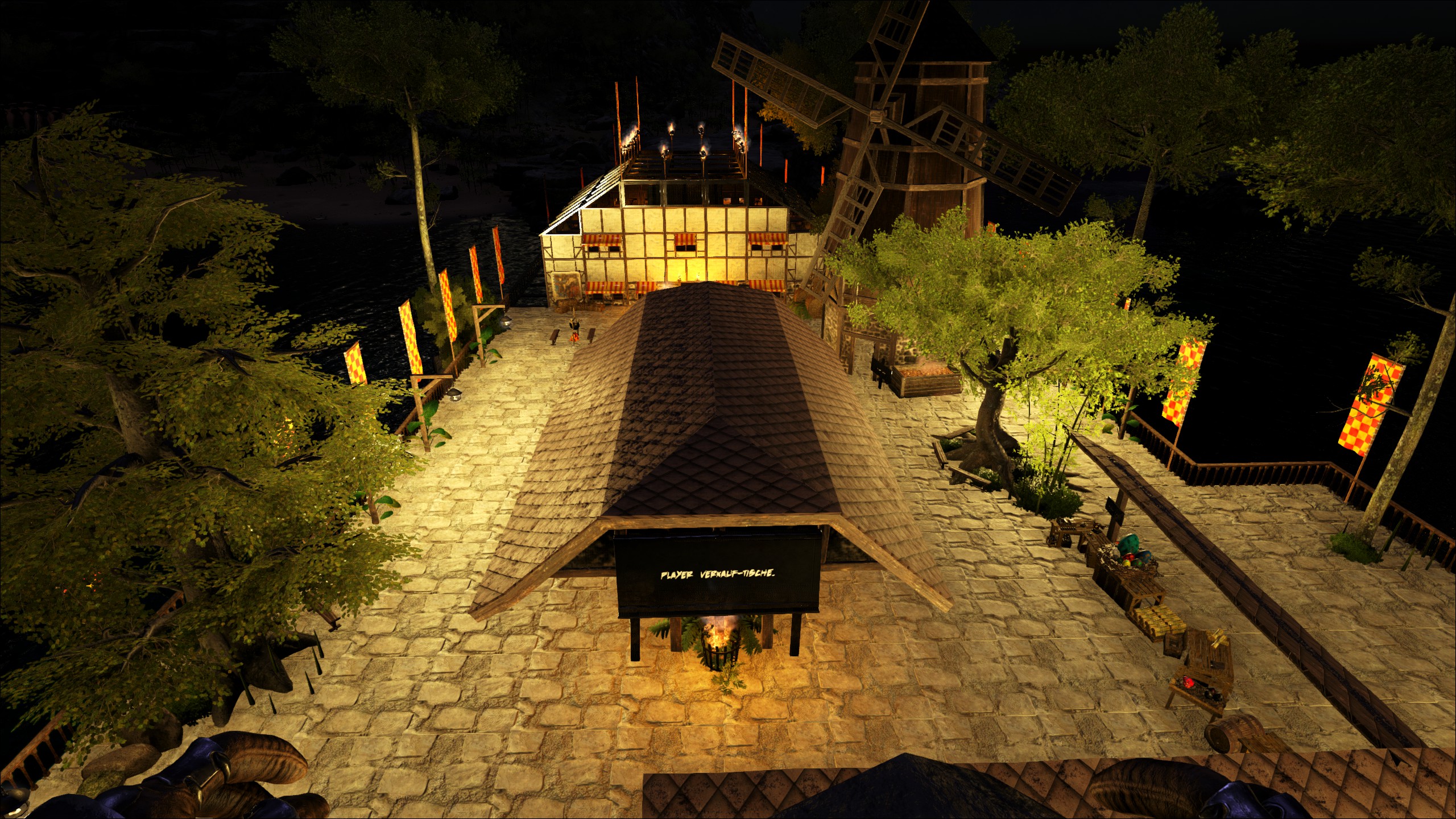 Marktplatz und Bibliothek mit Werkstatt auf unserem Ragnarok Server.