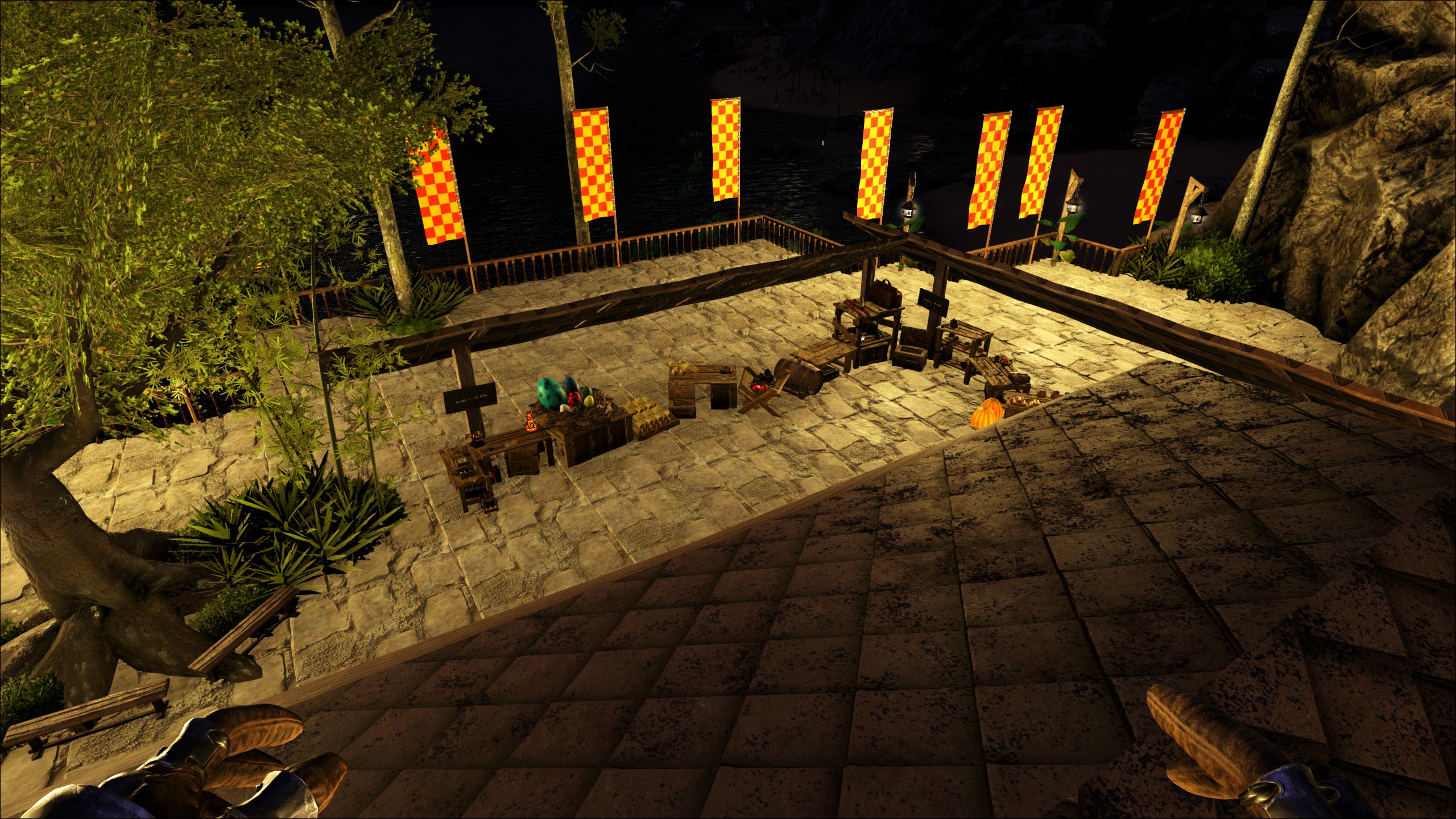 Marktplatz und Bibliothek mit Werkstatt auf unserem Ragnarok Server.