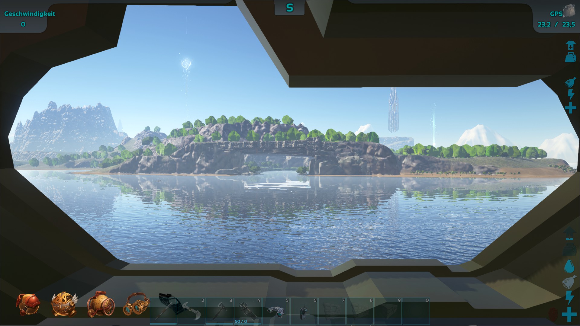 Anflug auf die neue Base