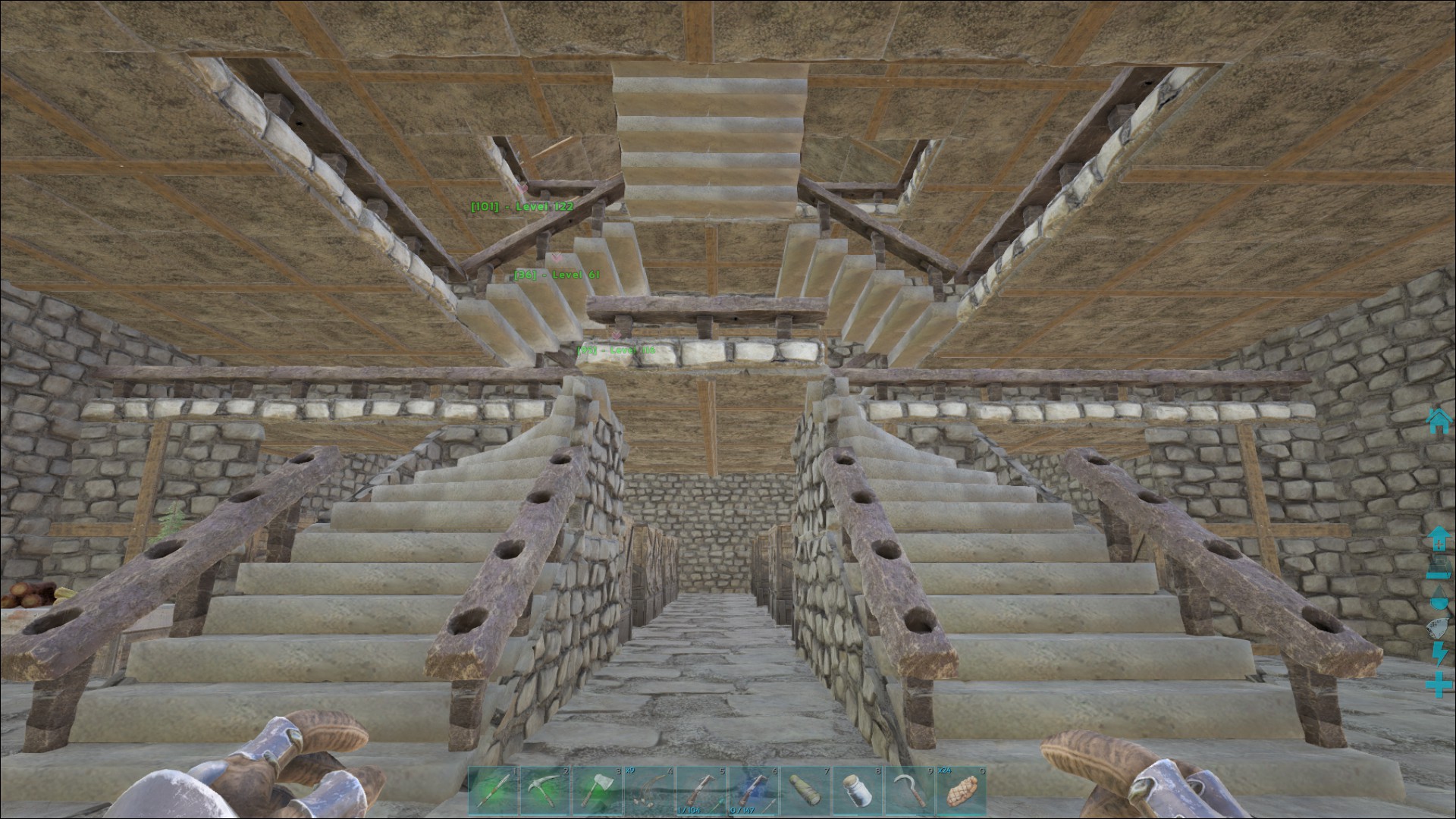 Treppe ausgebaut
