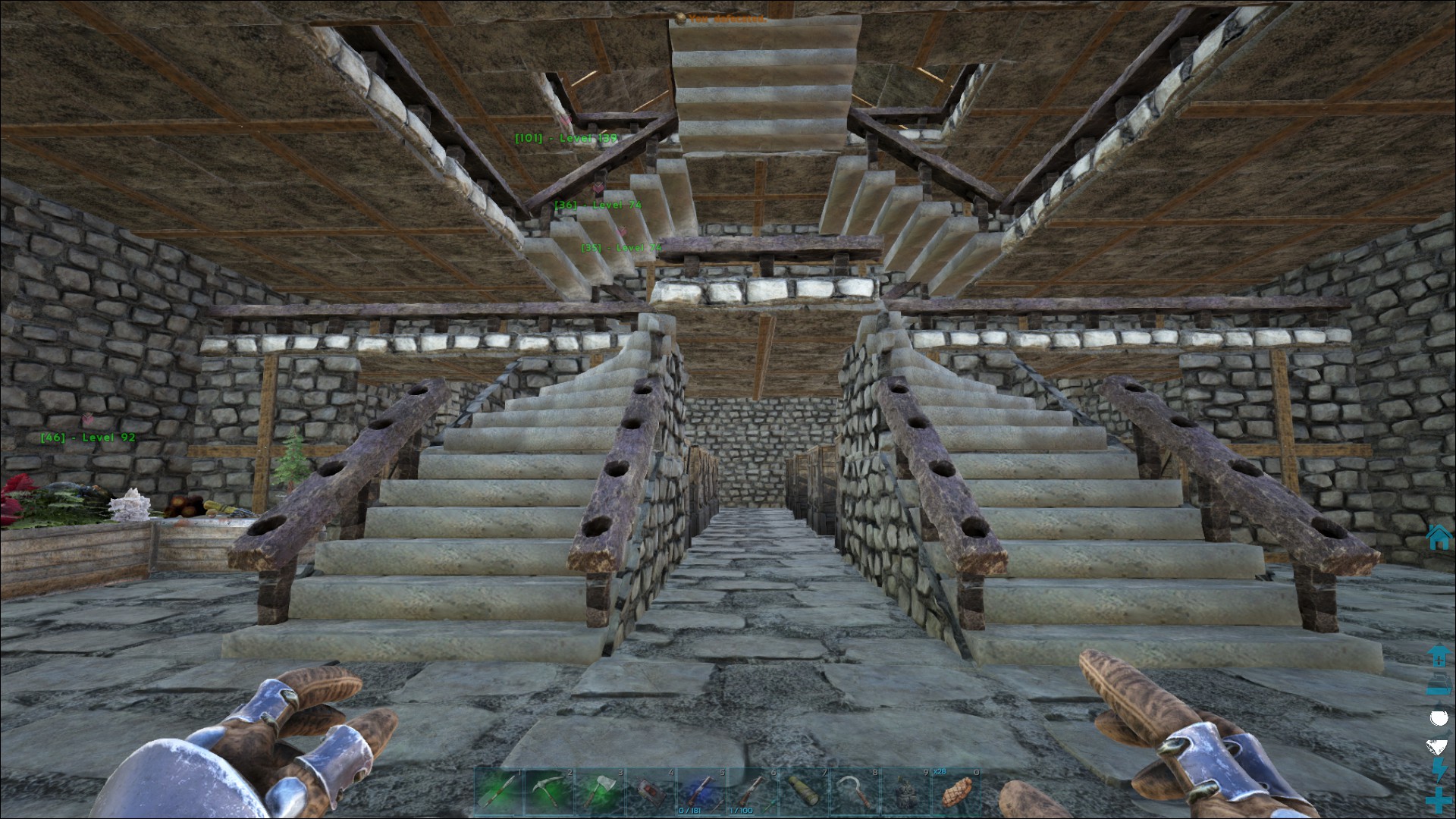 Treppe näher betrachtet