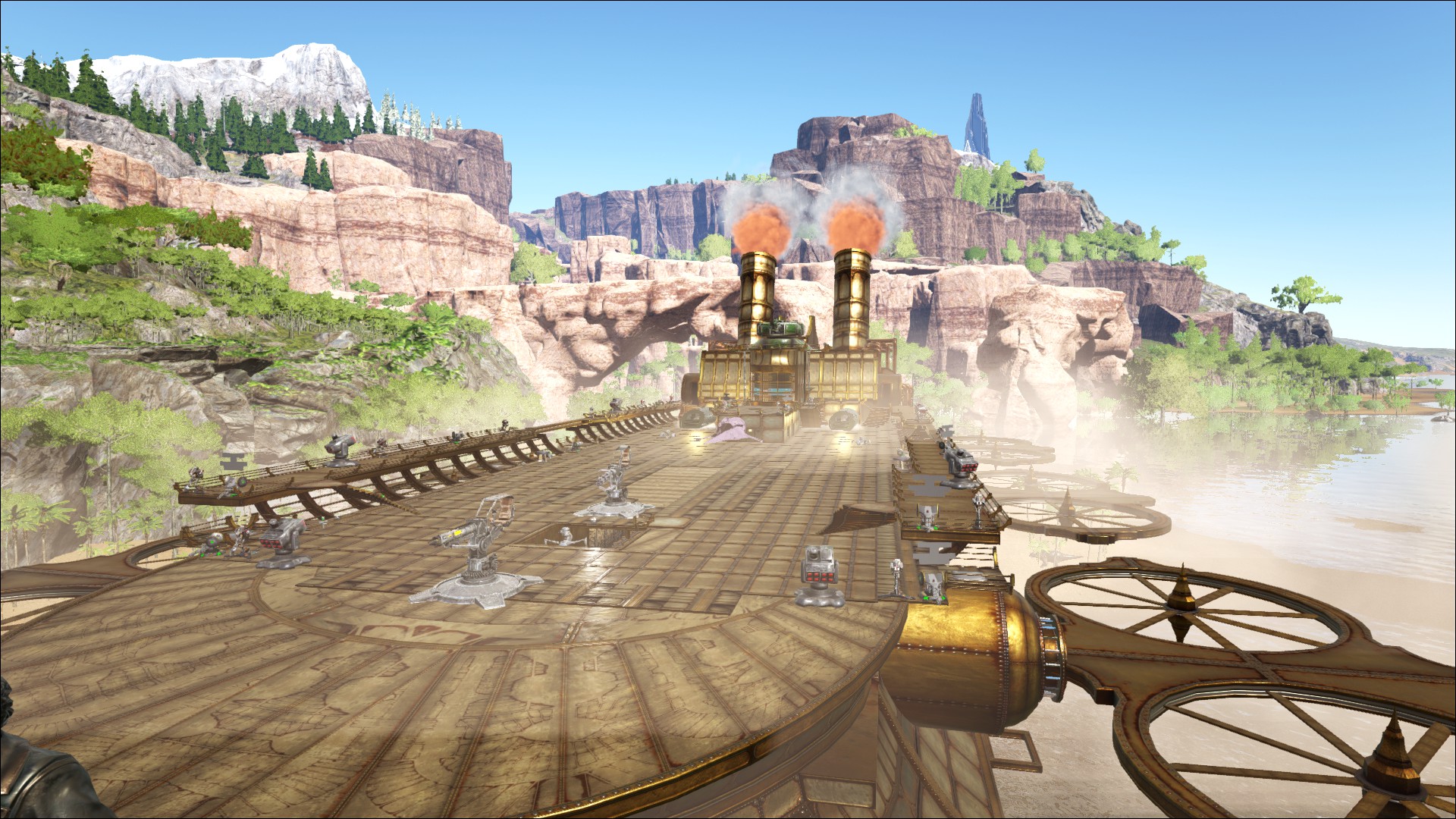 auf unseren Ragnarok Testserver: das Steampunk Mod Luftschiff 2