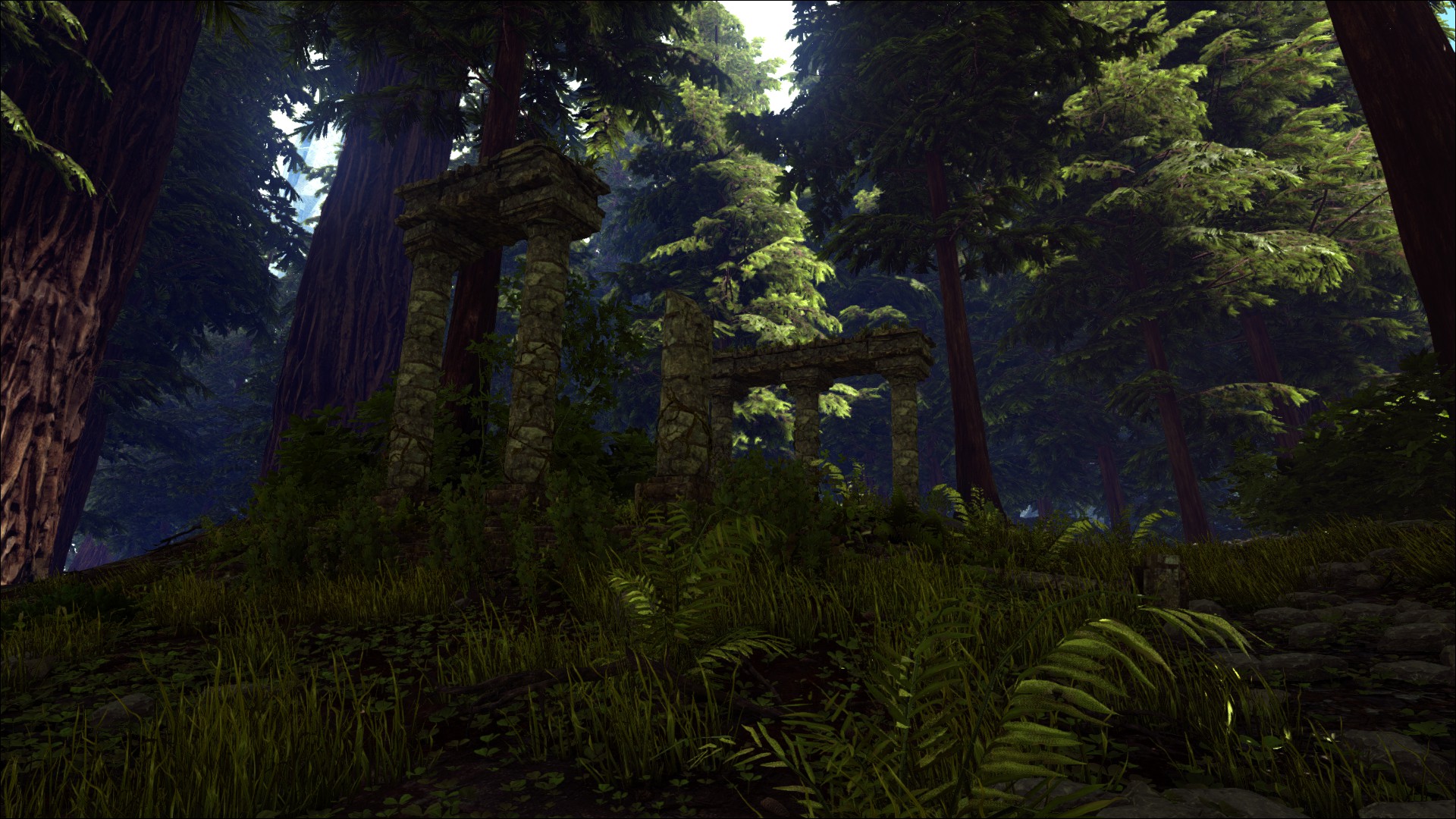 Ruine im Redwood Forest