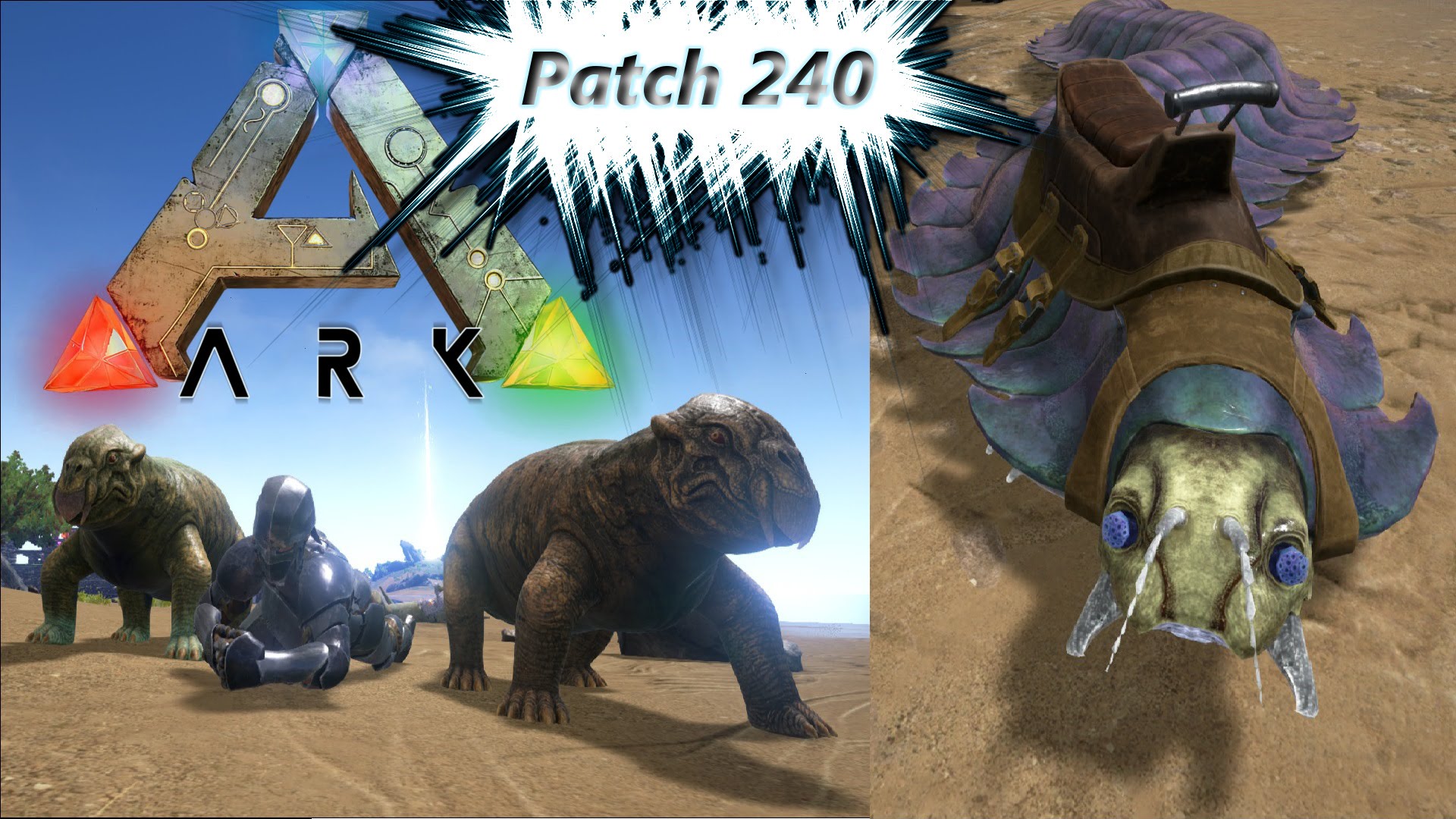 ARK Survival Evolved: ✪ Patch 240 ARTHROPLUERA und LYSTROSAURUS zähmen und die Bola ✪ Sbz Lp