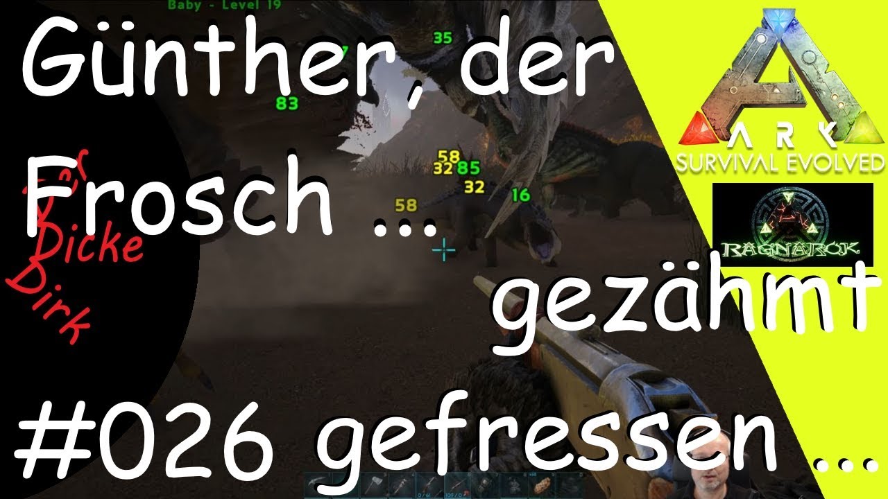 Günther der Frosch - gezähmt - gefressen - ARK Ragnarok | 026 | Lets Play Together | Deutsch |