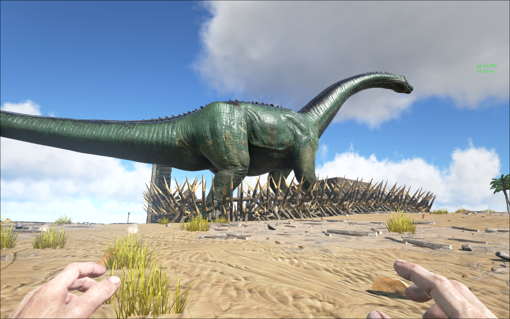 Bronto im "Garten"