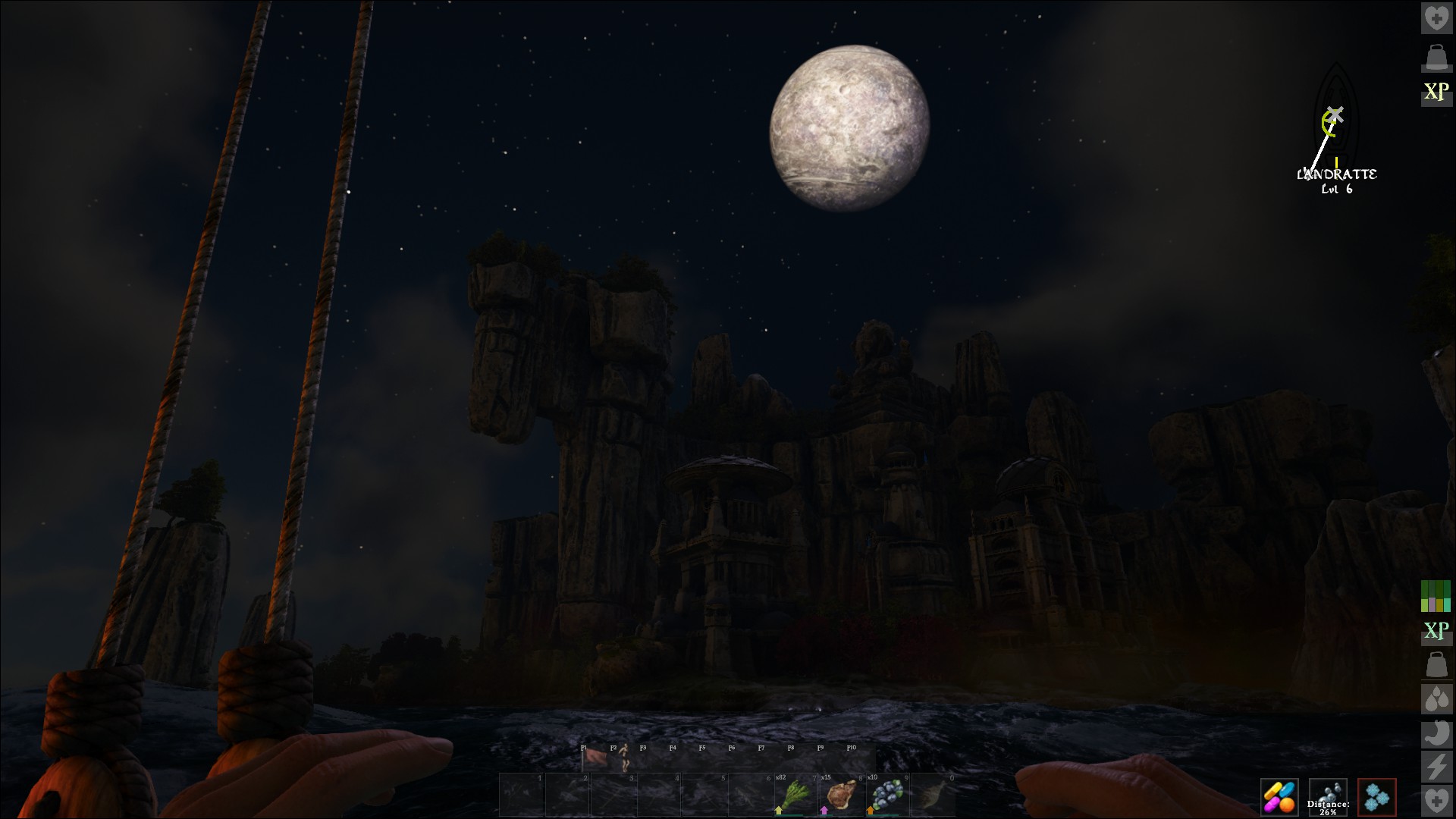 Atlas bei Nacht