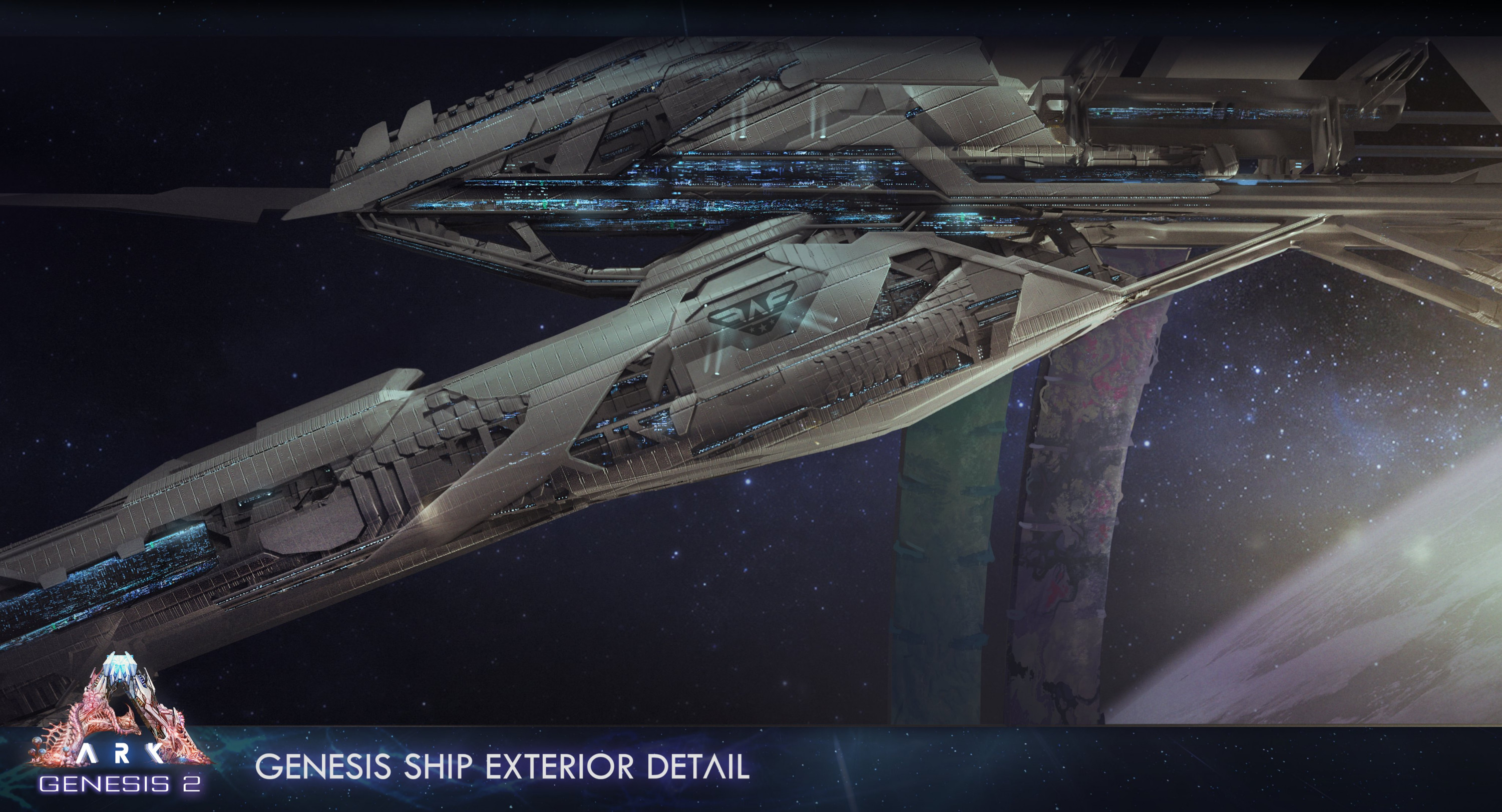 Extra Live 2020 - ARK - Genesis 2  --  Genesis Schiff Aussenansicht Details