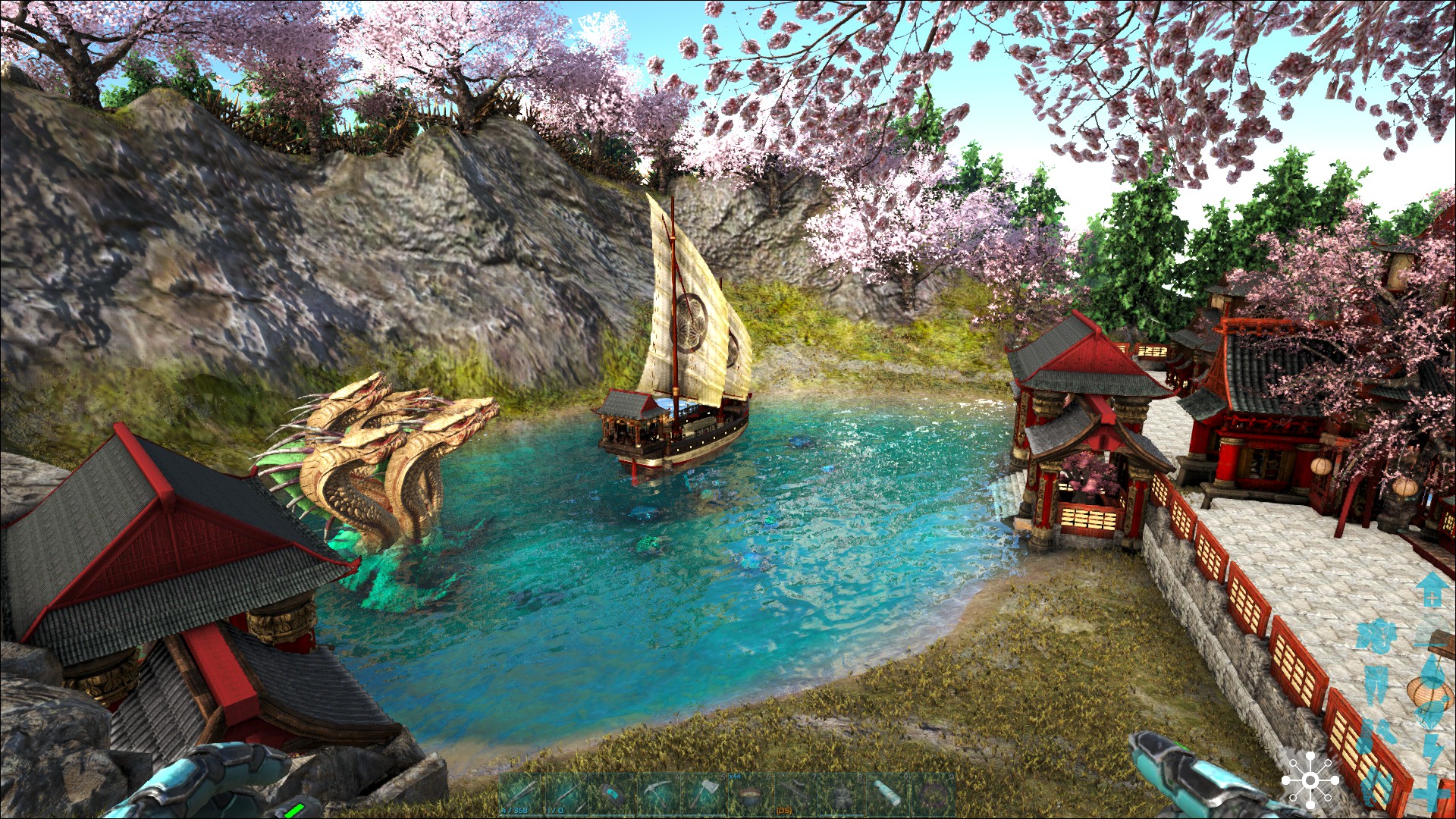 Base mit Strukturen aus Eco's Empires Tokugawa