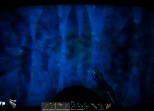 Tauchgang in der Eishöhle