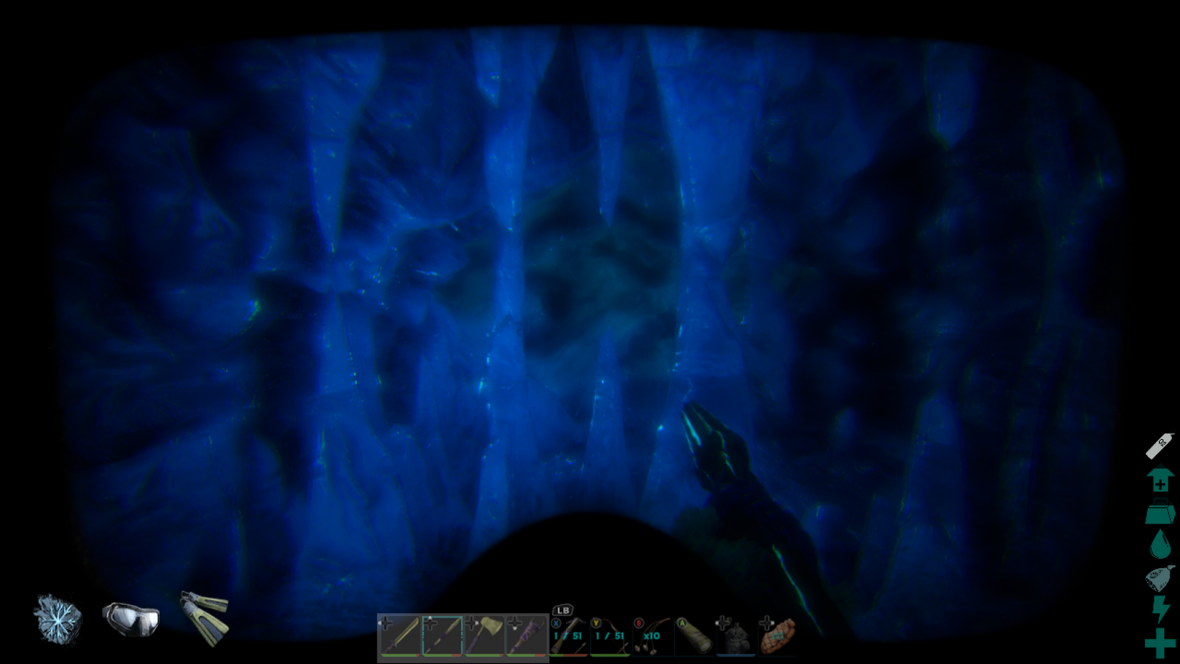 Tauchgang in der Eishöhle