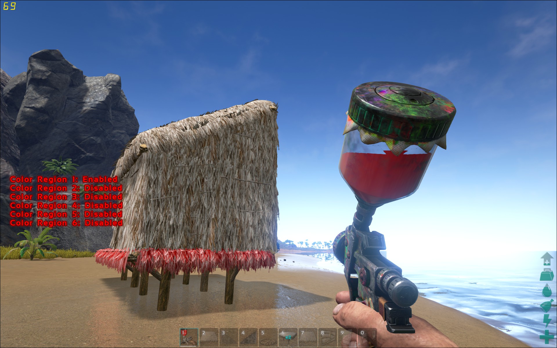 Sloped thatch wall ark wiki ark forum deutsches ark survival ...